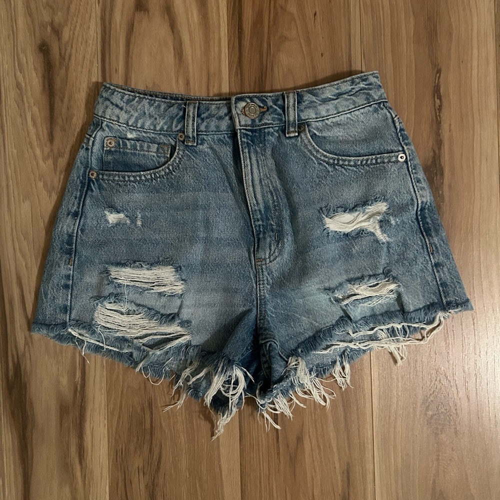Garage Distressed Denim Women Shorts